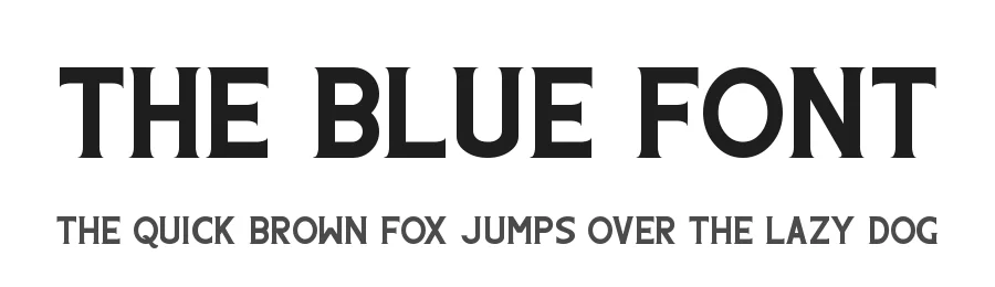 The Blue Font by Pen Culture — Display Font