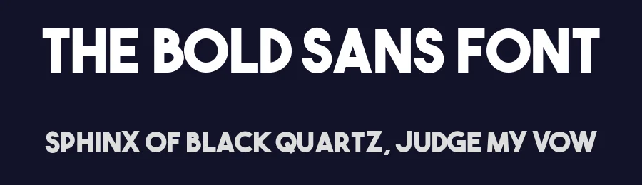 The Bold Sans Font by Sven Pels — Sans Serif Font — thumbnail 2
