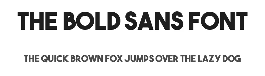 The Bold Sans Font by Sven Pels — Sans Serif Font