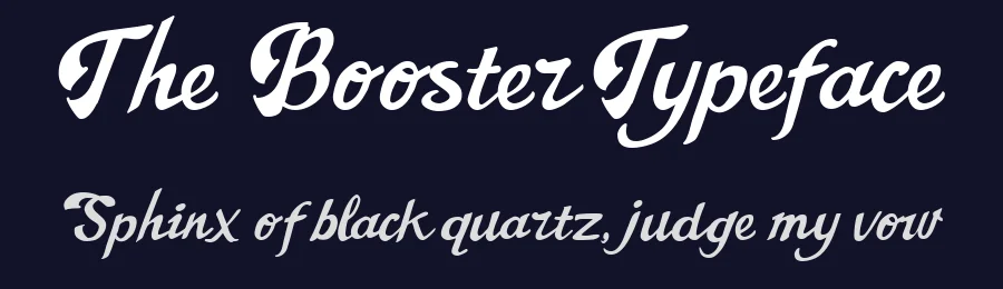 The Booster Typeface by Hendra Dirtyline — Display Font — thumbnail 2