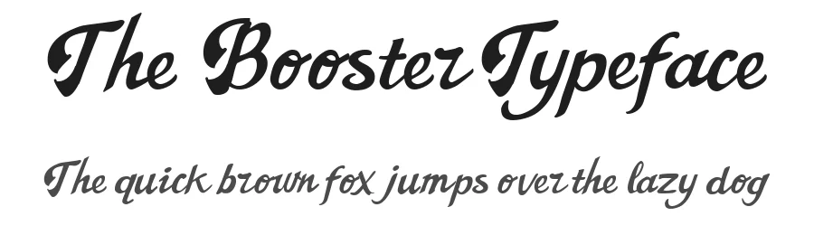 The Booster Typeface by Hendra Dirtyline — Display Font