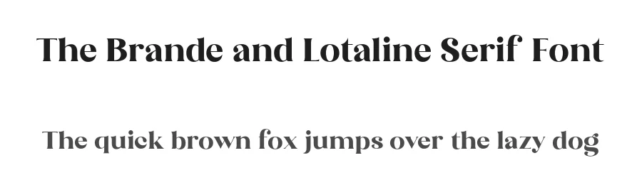 The Brande and Lotaline Serif Font by Arterfak — Serif Font