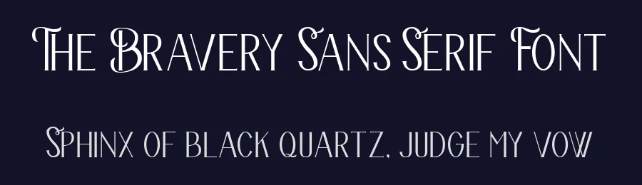The Bravery Sans Serif Font by Pollux of Geminorum — Sans Serif Font — thumbnail 2