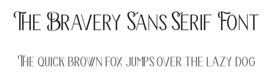 The Bravery Sans Serif Font by Pollux of Geminorum β Sans Serif Font