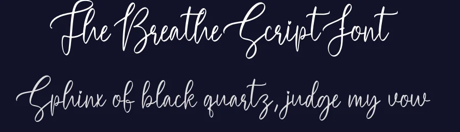 The Breathe Script Font by creativeletter — Script Handwritten Font — thumbnail 2