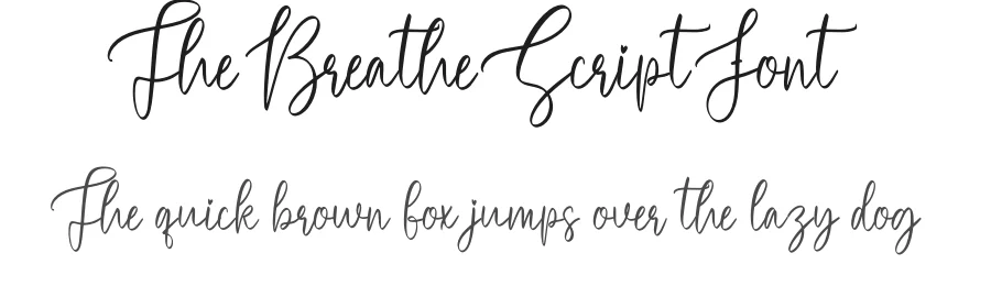 The Breathe Script Font by creativeletter — Script Handwritten Font