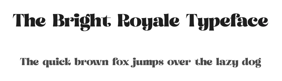 The Bright Royale Typeface by timelesstype.co — Display Font