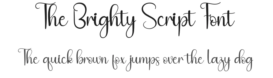 The Brighty Script Font by andikastudio — Script Handwritten Font