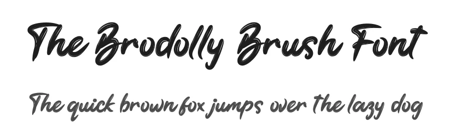 The Brodolly Brush Font by productype — Script Handwritten Font