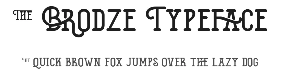 The Brodze Typeface by Typeface — Display Font