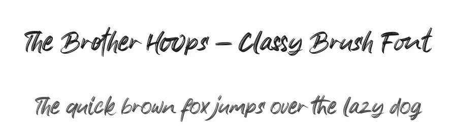 The Brother Hoops – Classy Brush Font by figuree studio — Script Handwritten Font