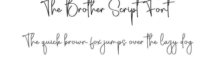 The Brother Script Font by creativeletter — Script Handwritten Font