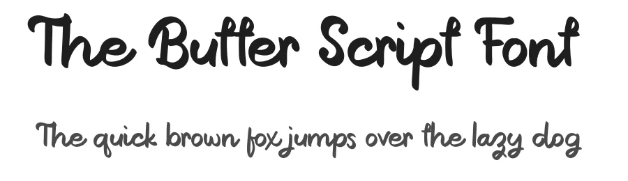 The Butter Script Font by kateengciu — Script Handwritten Font