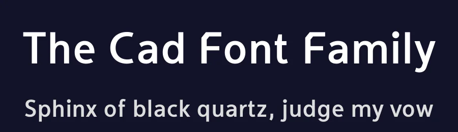 The Cad Font Family by NicolassFonts — Sans Serif Font — thumbnail 2