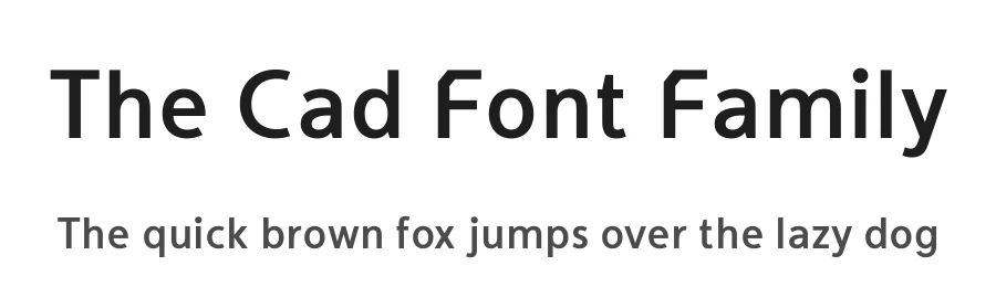 The Cad Font Family by NicolassFonts — Sans Serif Font
