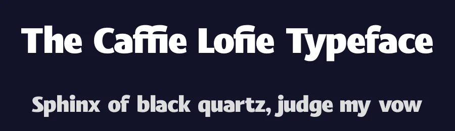 The Caffie Lofie Typeface by timelesstype.co — Display Font — thumbnail 2