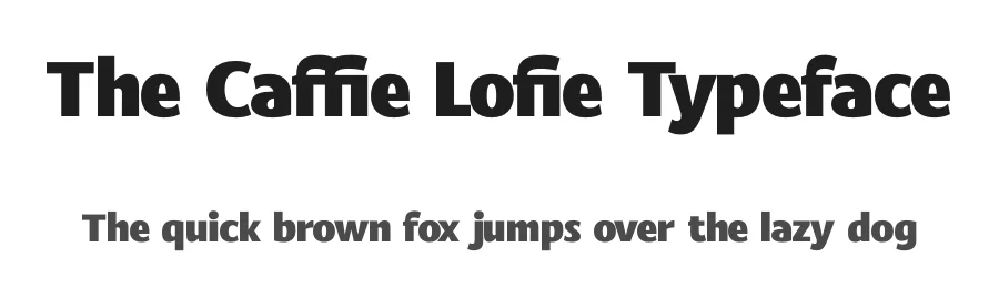 The Caffie Lofie Typeface by timelesstype.co — Display Font