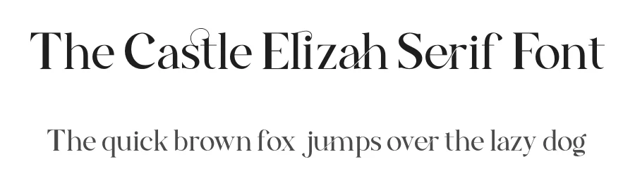 The Castle Elizah Serif Font by letterenastudios — Serif Font