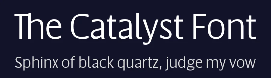 The Catalyst Font by Ryan Williamson — Sans Serif Font — thumbnail 2