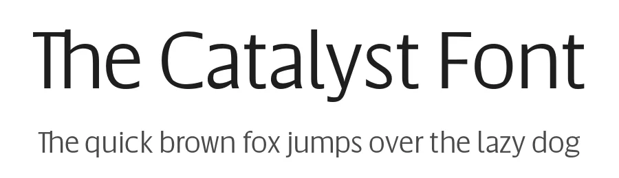 The Catalyst Font by Ryan Williamson — Sans Serif Font