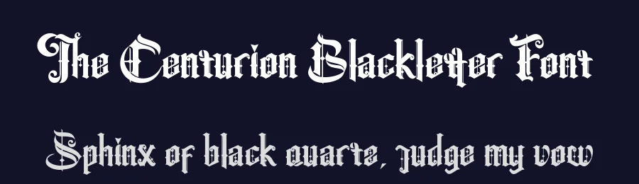 The Centurion Blackletter Font by Creativework69 Studio — Display Font — thumbnail 2