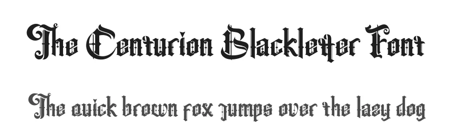 The Centurion Blackletter Font by Creativework69 Studio — Display Font