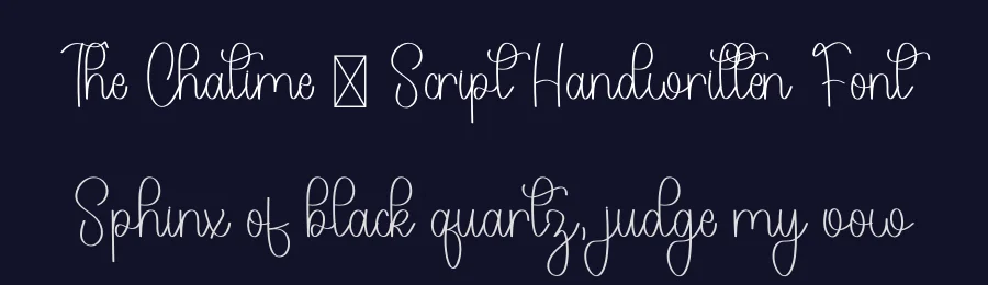 The Chatime – Script Handwritten Font by freshtypeink — Script Handwritten Font — thumbnail 2