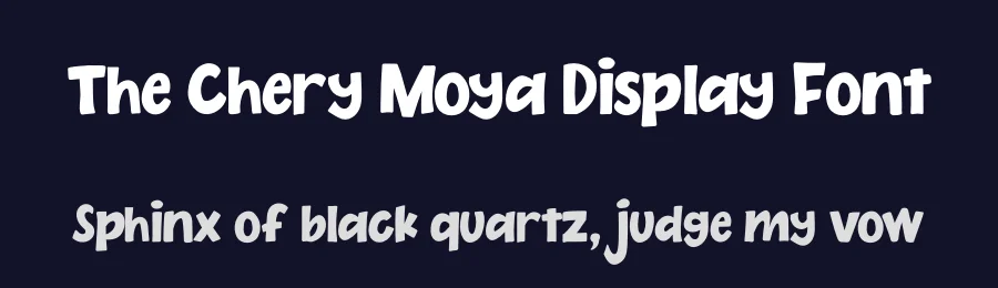 The Chery Moya Display Font by ReyreyBlue — Display Font — thumbnail 2
