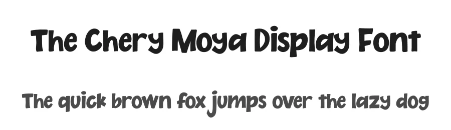 The Chery Moya Display Font by ReyreyBlue — Display Font