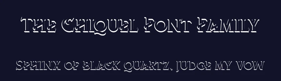 The Chiquel Font Family by 38.lineart — Display Font — thumbnail 2