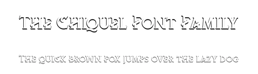 The Chiquel Font Family by 38.lineart — Display Font
