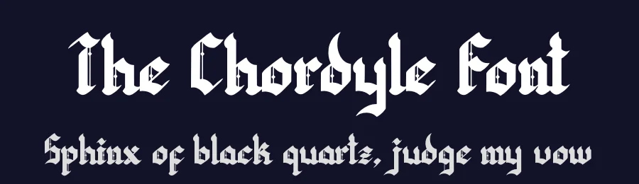The Chordyle Font by Denustudios — Blackletter Font — thumbnail 2