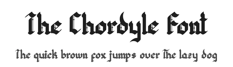 The Chordyle Font by Denustudios — Blackletter Font