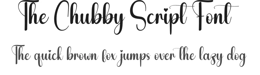 The Chubby Script Font by creativeletter — Script Handwritten Font