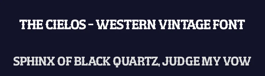The Cielos – Western Vintage Font by timelesstype.co — Serif Font — thumbnail 2