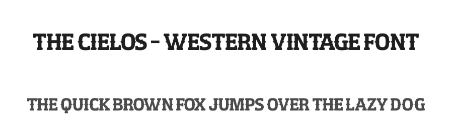 The Cielos – Western Vintage Font by timelesstype.co — Serif Font