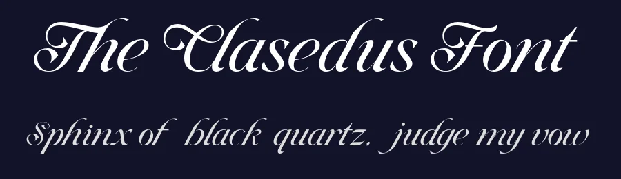 The Clasedus Font by burntilldead — Script Handwritten Font — thumbnail 2
