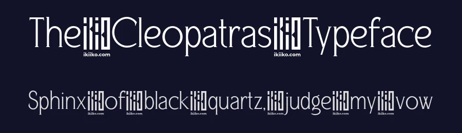 The Cleopatras Typeface by ikiiko type — Serif Font — thumbnail 2