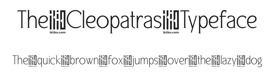 The Cleopatras Typeface by ikiiko type — Serif Font