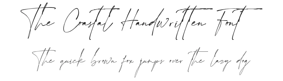 The Coastal Handwritten Font by Namara Creative Studio — Script Handwritten Font