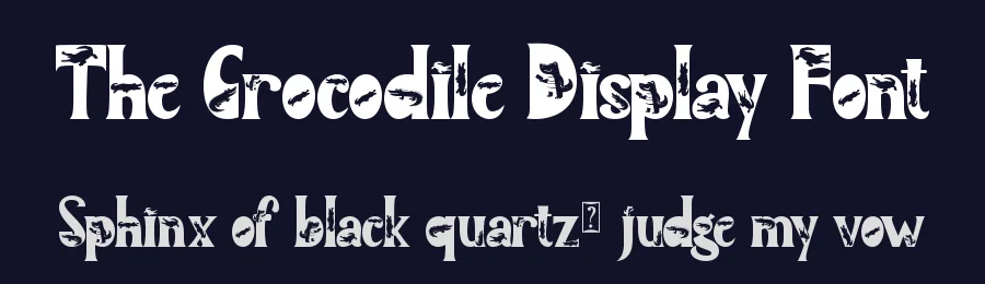 The Crocodile Display Font by Yoga Letter — Display Font — thumbnail 2
