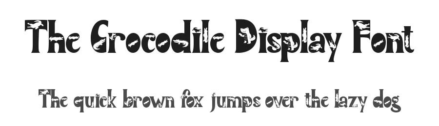 The Crocodile Display Font by Yoga Letter — Display Font