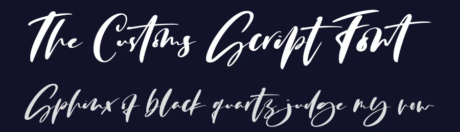 The Customs Script Font by Abo Daniel — Script Handwritten Font — thumbnail 2