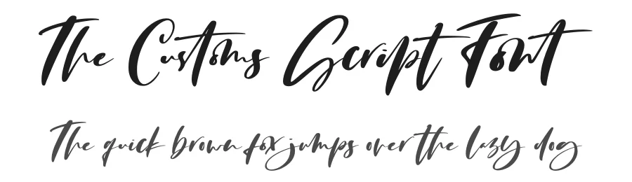The Customs Script Font by Abo Daniel — Script Handwritten Font
