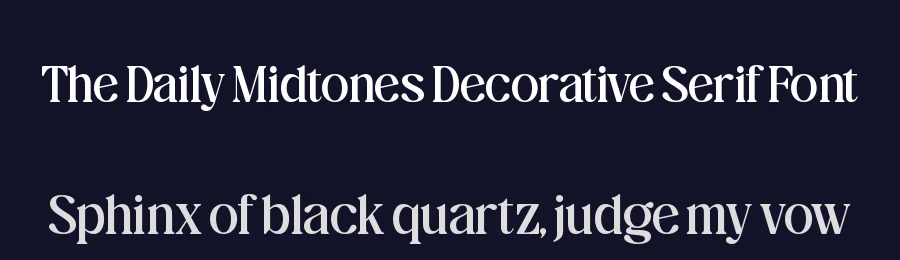 The Daily Midtones Decorative Serif Font by Amorfa Type — Decorative Font — thumbnail 2