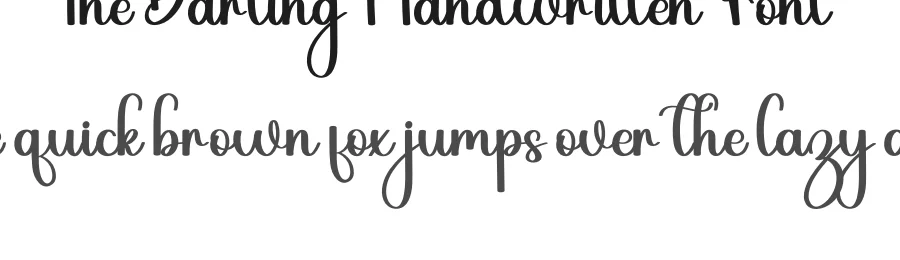 The Darling Handwritten Font by inermediaSTUDIO — Script Handwritten Font