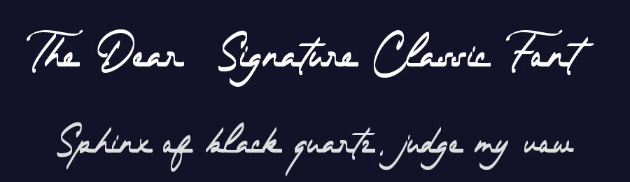 The Dear – Signature Classic Font by Almarkha Type — Decorative Font — thumbnail 2