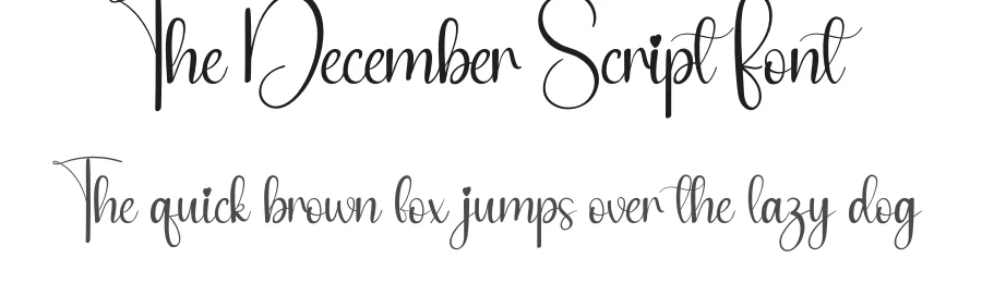 The December Script Font by andikastudio — Script Handwritten Font