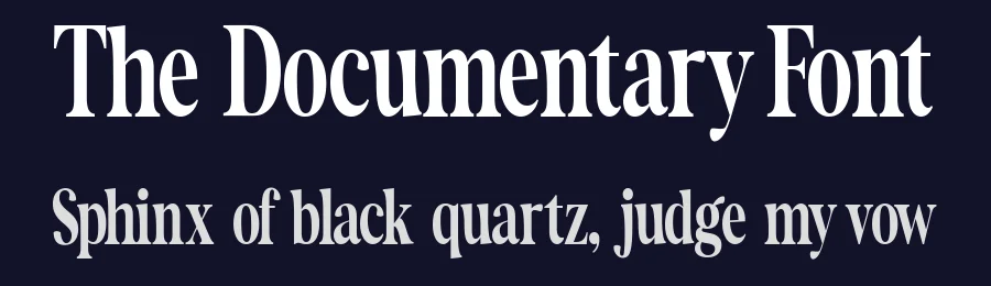 The Documentary Font by Gloriatype — Serif Font — thumbnail 2