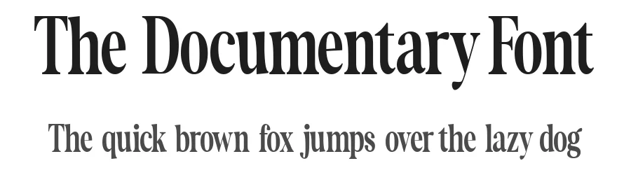 The Documentary Font by Gloriatype β Serif Font